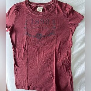 abercrombie T-shirt Girls Large burgundy